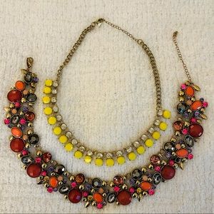 Two statement necklaces